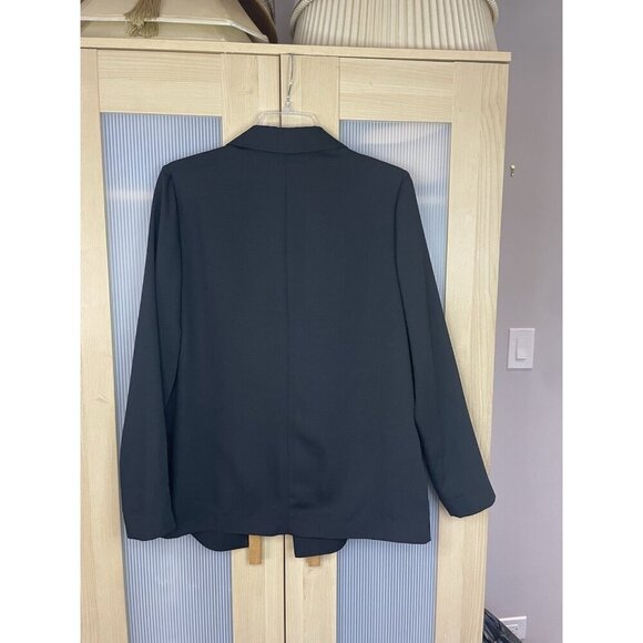 Topshop Blazer Jacket Womens Sz 6 Medium Black Career Party Casual - Picture 6 of 6